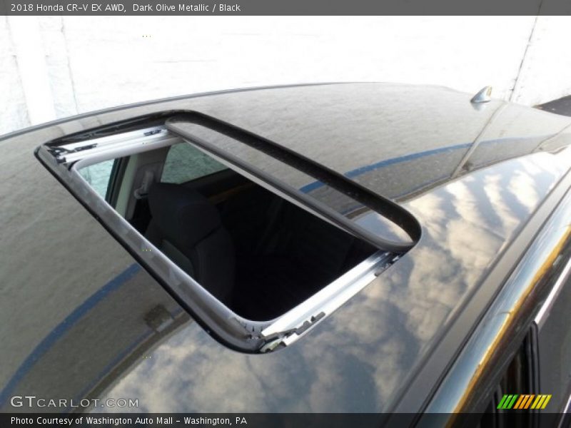 Dark Olive Metallic / Black 2018 Honda CR-V EX AWD