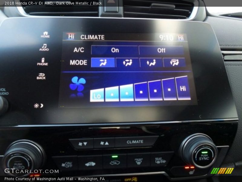 Dark Olive Metallic / Black 2018 Honda CR-V EX AWD