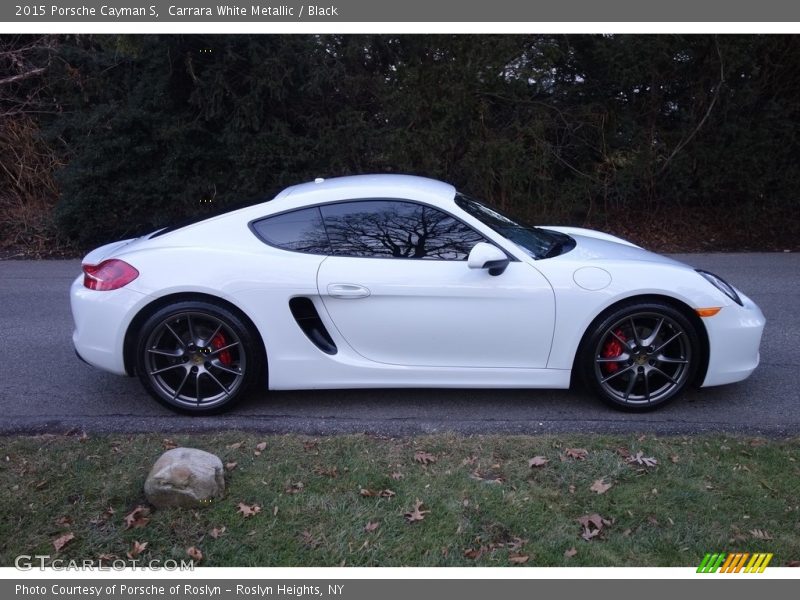 Carrara White Metallic / Black 2015 Porsche Cayman S