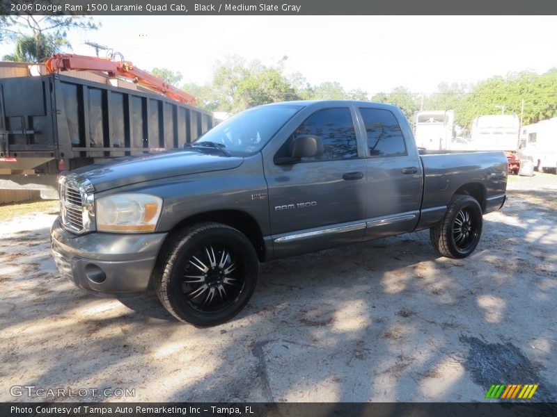 Black / Medium Slate Gray 2006 Dodge Ram 1500 Laramie Quad Cab