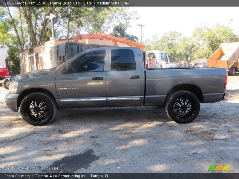 Black / Medium Slate Gray 2006 Dodge Ram 1500 Laramie Quad Cab