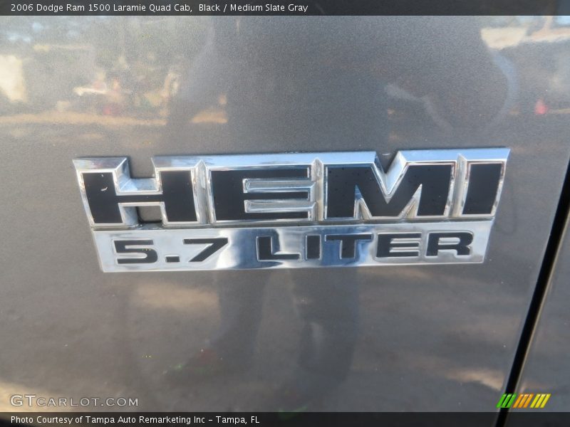 Black / Medium Slate Gray 2006 Dodge Ram 1500 Laramie Quad Cab