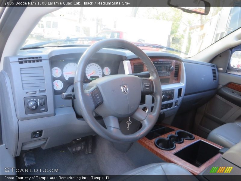 Black / Medium Slate Gray 2006 Dodge Ram 1500 Laramie Quad Cab