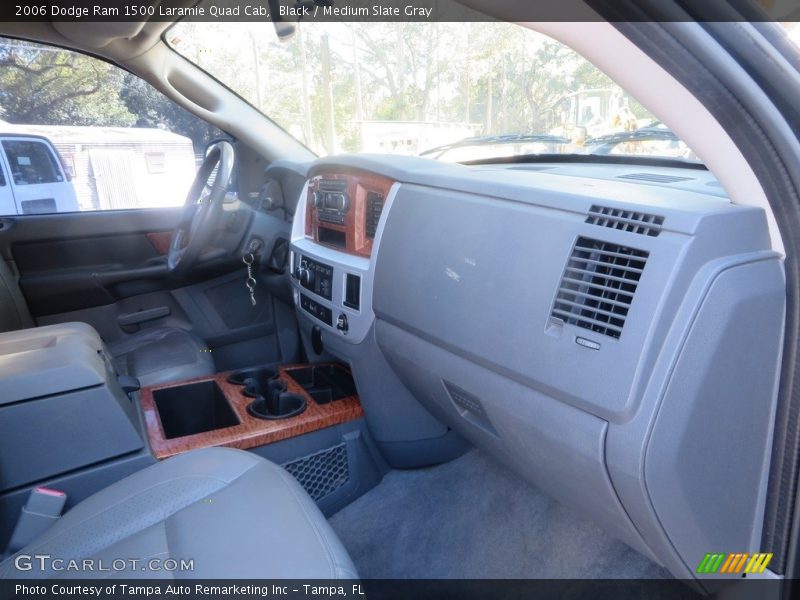 Black / Medium Slate Gray 2006 Dodge Ram 1500 Laramie Quad Cab