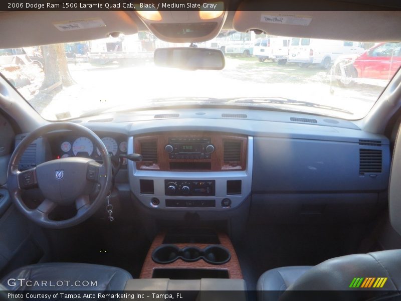 Black / Medium Slate Gray 2006 Dodge Ram 1500 Laramie Quad Cab