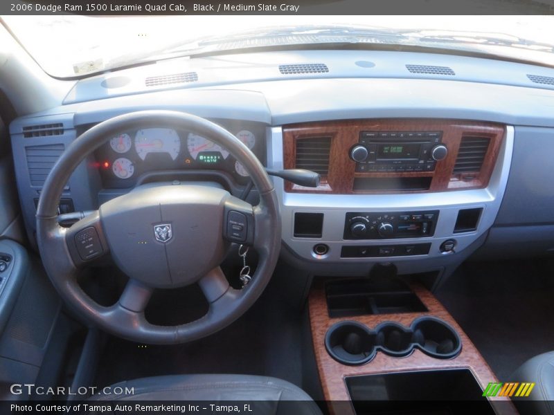 Black / Medium Slate Gray 2006 Dodge Ram 1500 Laramie Quad Cab