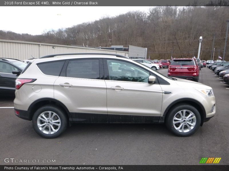 White Gold / Charcoal Black 2018 Ford Escape SE 4WD