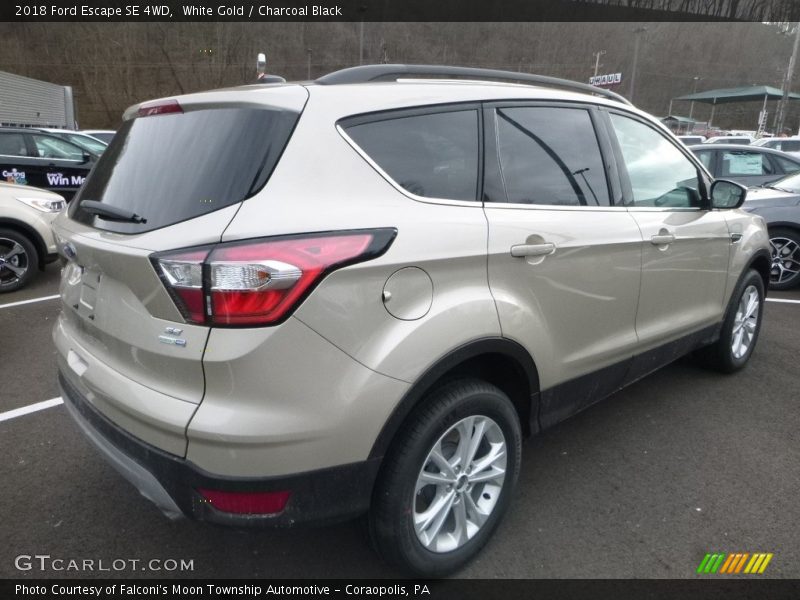 White Gold / Charcoal Black 2018 Ford Escape SE 4WD