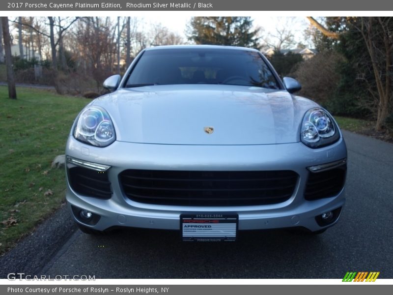 Rhodium Silver Metallic / Black 2017 Porsche Cayenne Platinum Edition