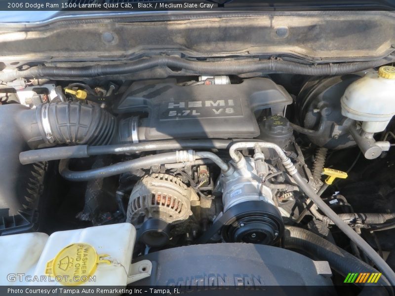 Black / Medium Slate Gray 2006 Dodge Ram 1500 Laramie Quad Cab