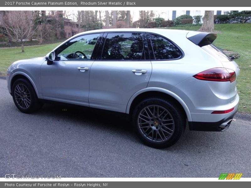 Rhodium Silver Metallic / Black 2017 Porsche Cayenne Platinum Edition