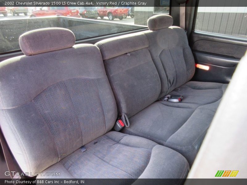 Victory Red / Graphite Gray 2002 Chevrolet Silverado 1500 LS Crew Cab 4x4