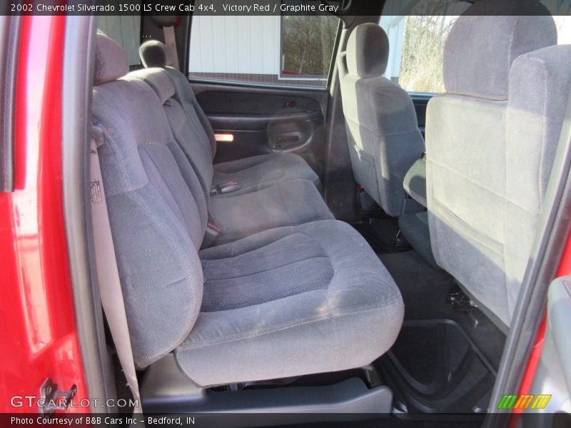 Victory Red / Graphite Gray 2002 Chevrolet Silverado 1500 LS Crew Cab 4x4
