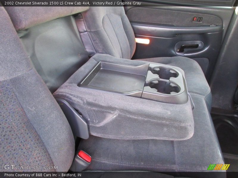 Victory Red / Graphite Gray 2002 Chevrolet Silverado 1500 LS Crew Cab 4x4