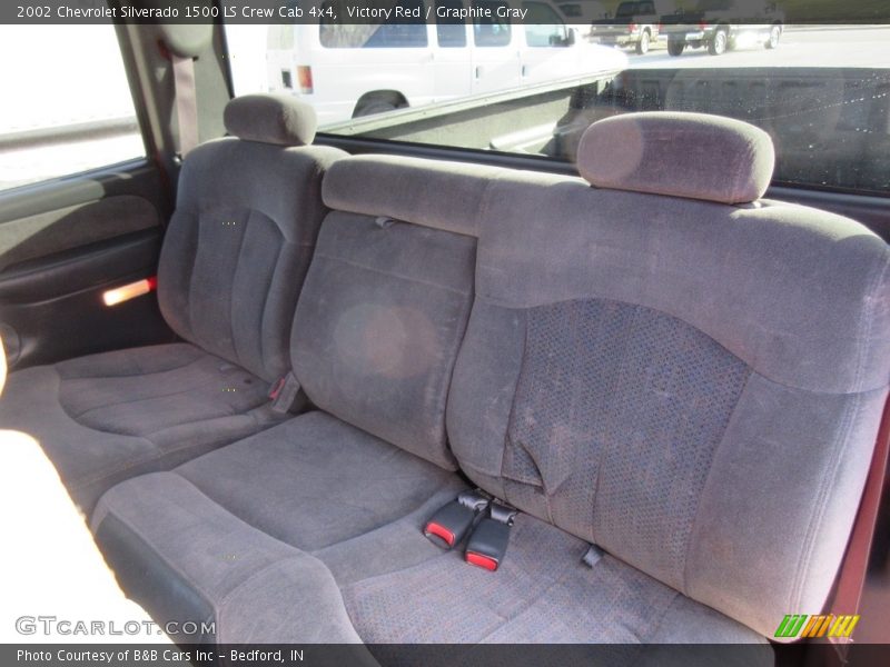 Victory Red / Graphite Gray 2002 Chevrolet Silverado 1500 LS Crew Cab 4x4