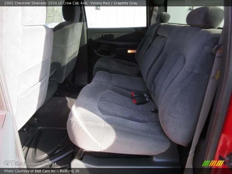 Victory Red / Graphite Gray 2002 Chevrolet Silverado 1500 LS Crew Cab 4x4