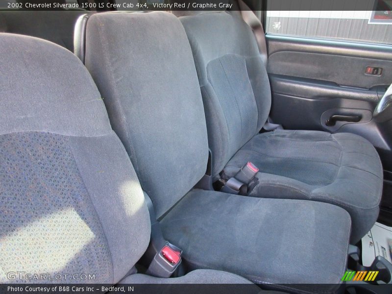 Victory Red / Graphite Gray 2002 Chevrolet Silverado 1500 LS Crew Cab 4x4