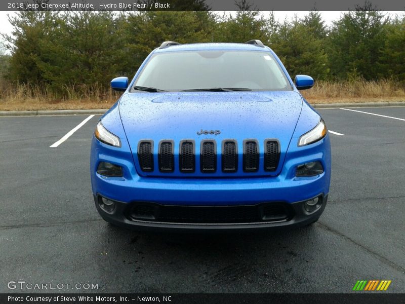 Hydro Blue Pearl / Black 2018 Jeep Cherokee Altitude