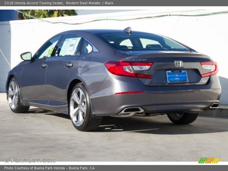 Modern Steel Metallic / Black 2018 Honda Accord Touring Sedan