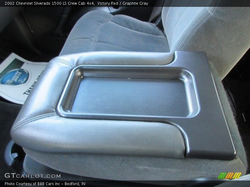 Victory Red / Graphite Gray 2002 Chevrolet Silverado 1500 LS Crew Cab 4x4