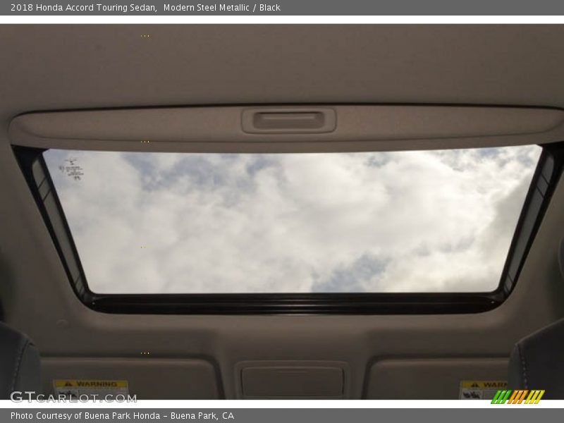 Modern Steel Metallic / Black 2018 Honda Accord Touring Sedan