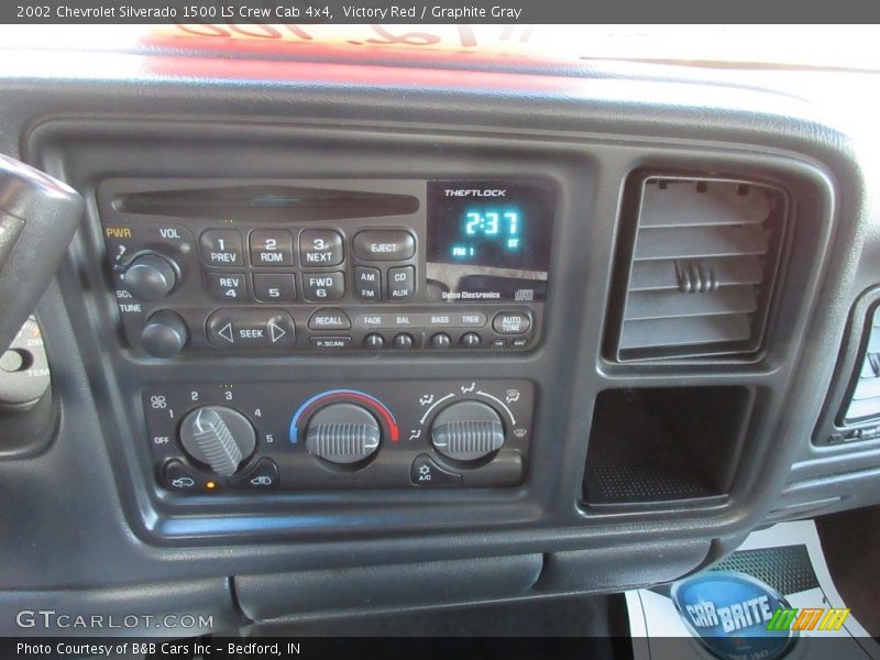 Victory Red / Graphite Gray 2002 Chevrolet Silverado 1500 LS Crew Cab 4x4