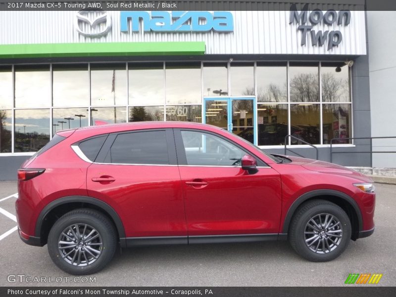Soul Red Metallic / Black 2017 Mazda CX-5 Touring AWD