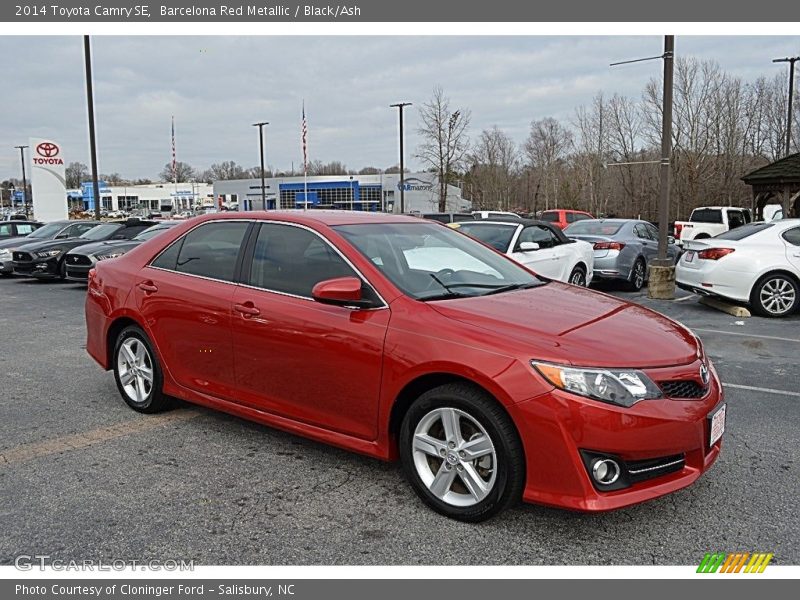 Barcelona Red Metallic / Black/Ash 2014 Toyota Camry SE