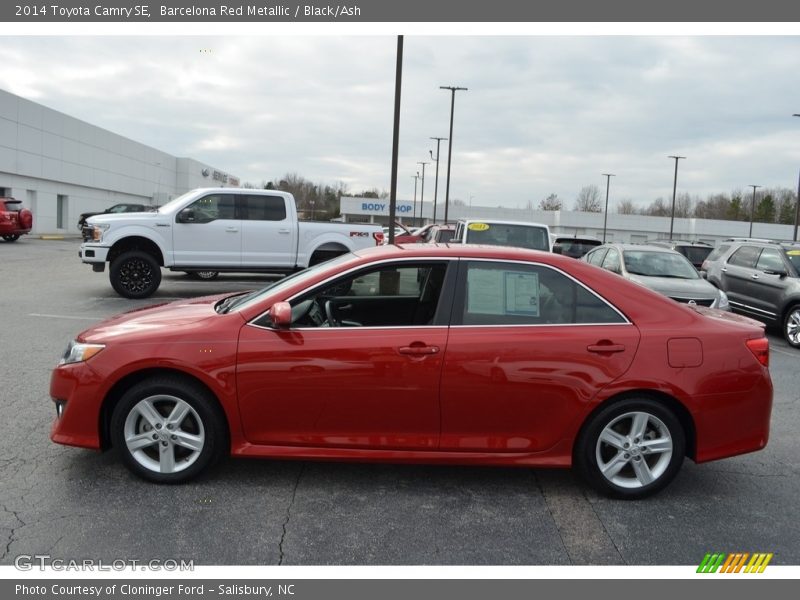 Barcelona Red Metallic / Black/Ash 2014 Toyota Camry SE