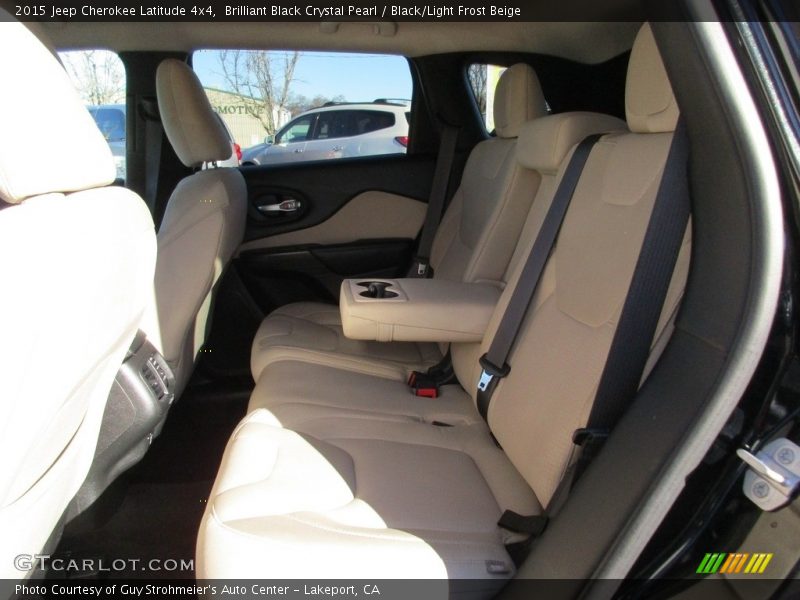 Brilliant Black Crystal Pearl / Black/Light Frost Beige 2015 Jeep Cherokee Latitude 4x4