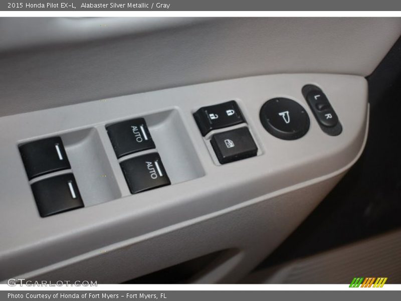 Alabaster Silver Metallic / Gray 2015 Honda Pilot EX-L