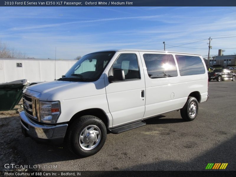Oxford White / Medium Flint 2010 Ford E Series Van E350 XLT Passenger
