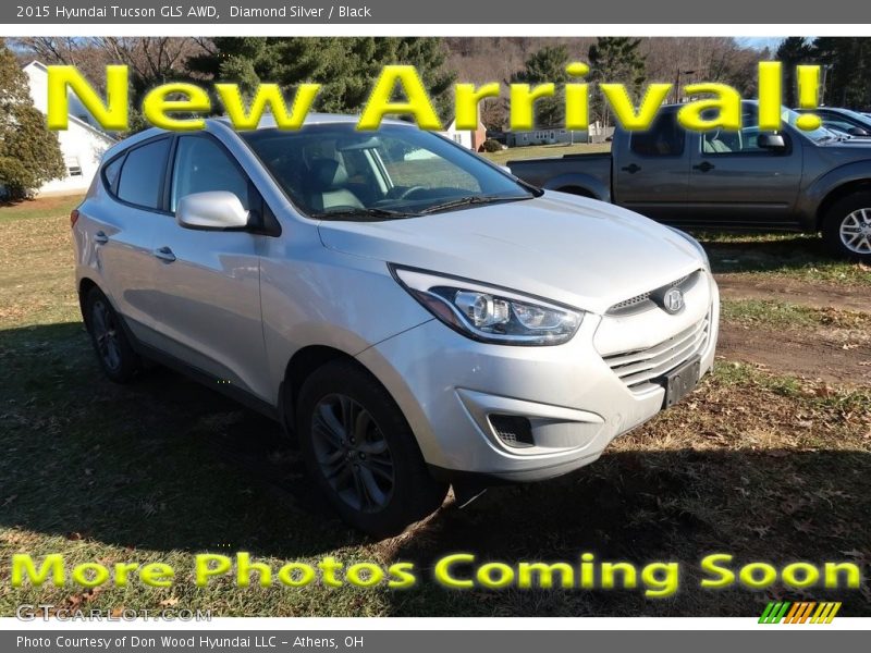 Diamond Silver / Black 2015 Hyundai Tucson GLS AWD