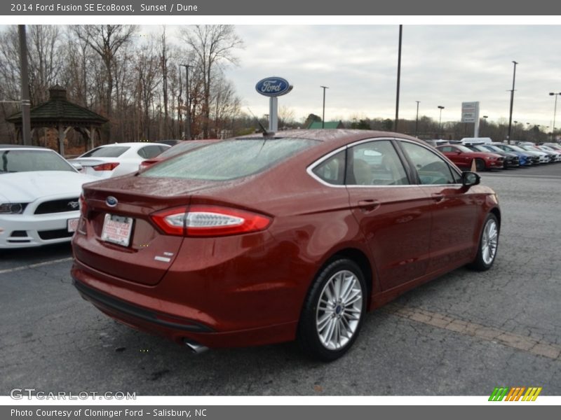 Sunset / Dune 2014 Ford Fusion SE EcoBoost