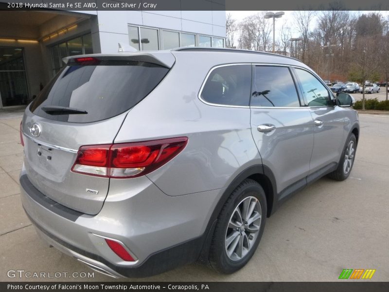 Circuit Silver / Gray 2018 Hyundai Santa Fe SE AWD