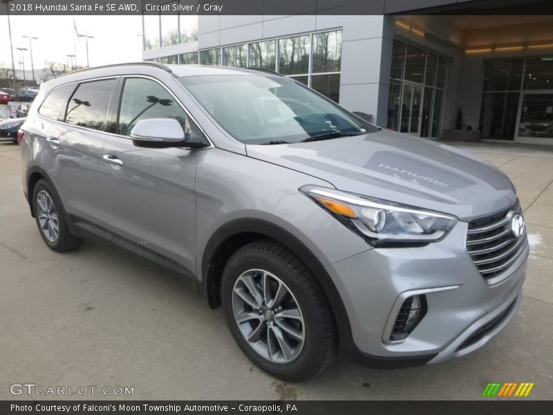 Circuit Silver / Gray 2018 Hyundai Santa Fe SE AWD