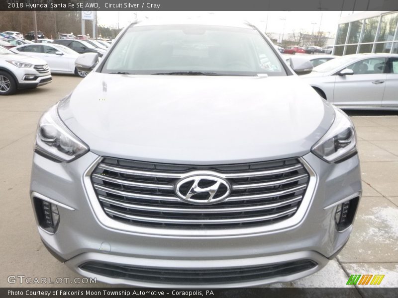 Circuit Silver / Gray 2018 Hyundai Santa Fe SE AWD