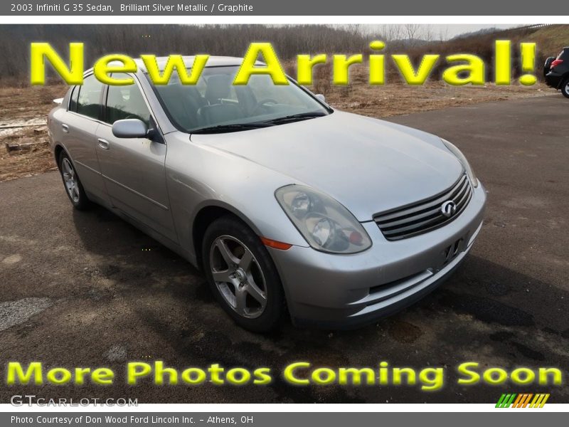 Brilliant Silver Metallic / Graphite 2003 Infiniti G 35 Sedan