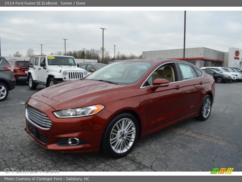 Sunset / Dune 2014 Ford Fusion SE EcoBoost