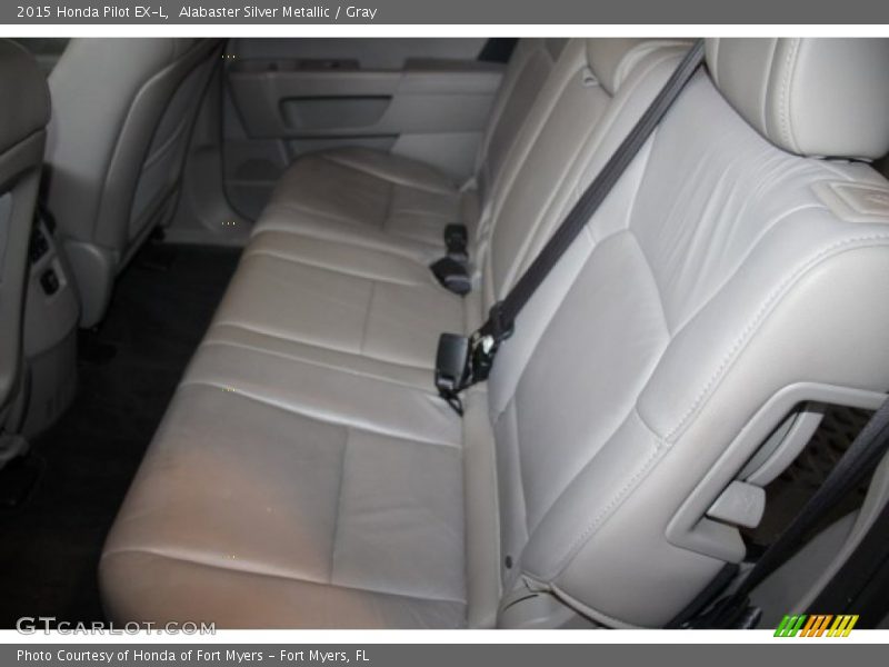 Alabaster Silver Metallic / Gray 2015 Honda Pilot EX-L