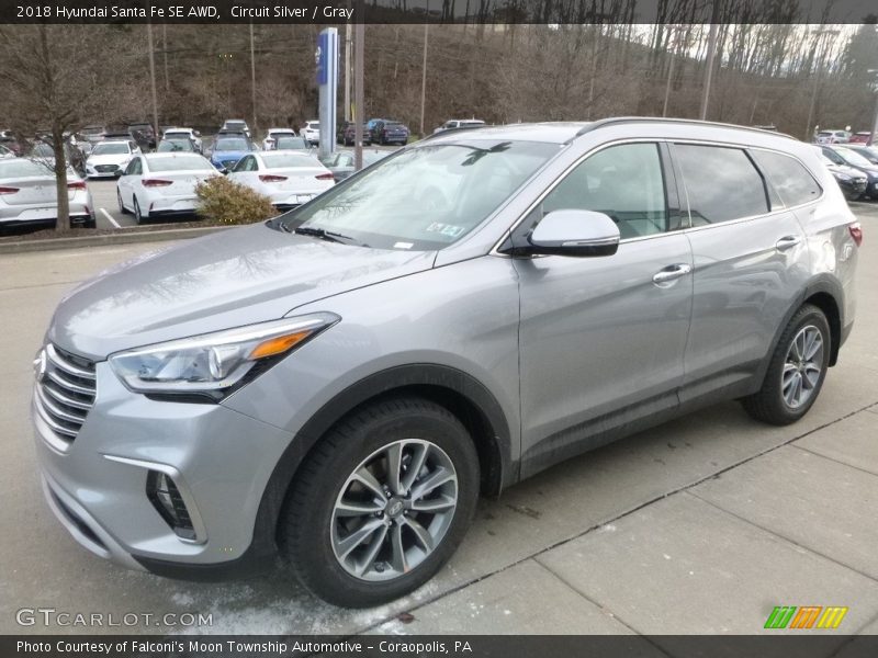 Circuit Silver / Gray 2018 Hyundai Santa Fe SE AWD