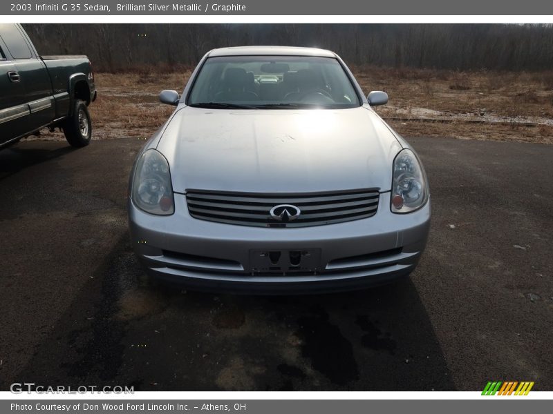 Brilliant Silver Metallic / Graphite 2003 Infiniti G 35 Sedan