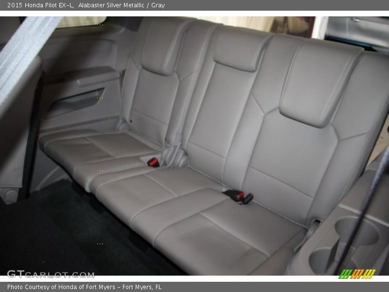 Alabaster Silver Metallic / Gray 2015 Honda Pilot EX-L