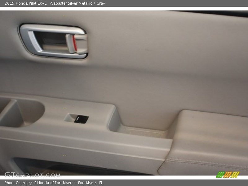 Alabaster Silver Metallic / Gray 2015 Honda Pilot EX-L