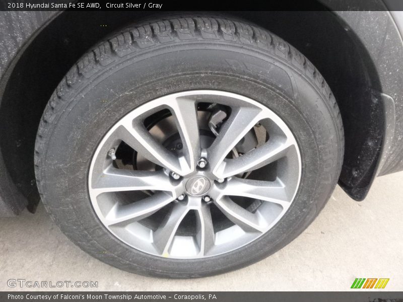 Circuit Silver / Gray 2018 Hyundai Santa Fe SE AWD