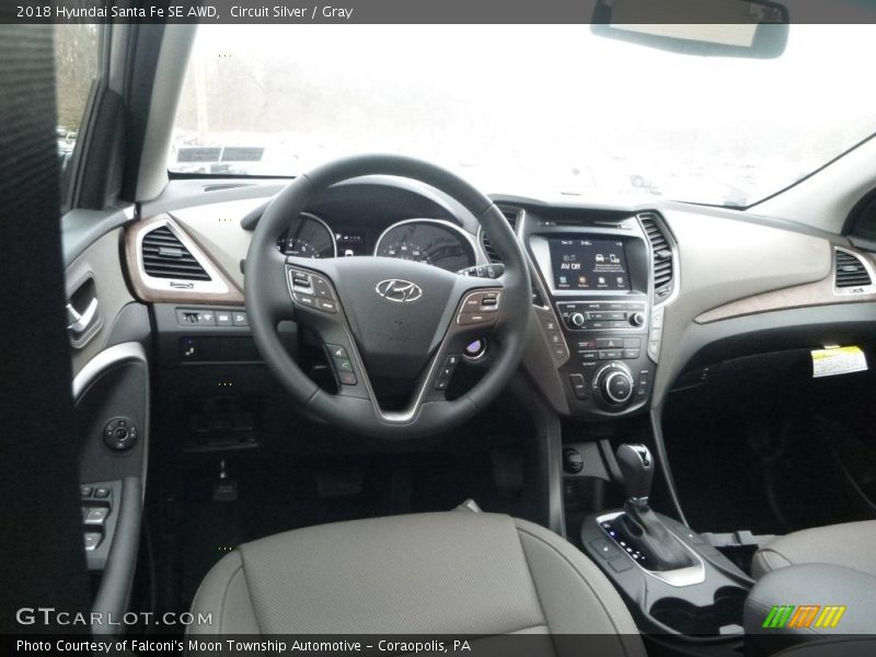 Circuit Silver / Gray 2018 Hyundai Santa Fe SE AWD