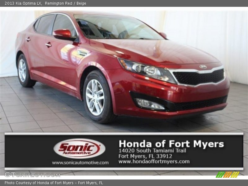 Remington Red / Beige 2013 Kia Optima LX