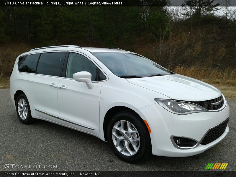 Bright White / Cognac/Alloy/Toffee 2018 Chrysler Pacifica Touring L