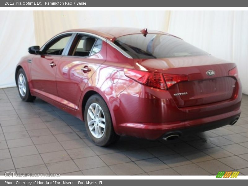 Remington Red / Beige 2013 Kia Optima LX