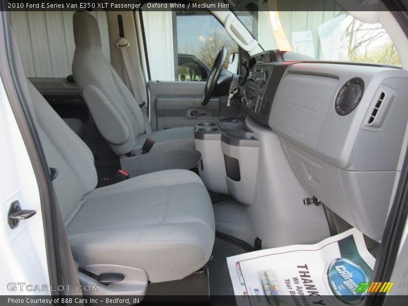 Oxford White / Medium Flint 2010 Ford E Series Van E350 XLT Passenger